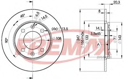 Тормозной диск Premium Carbon + FREMAX купить