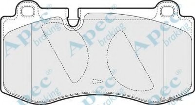 Комплект тормозных колодок, дисковый тормоз APEC braking купить