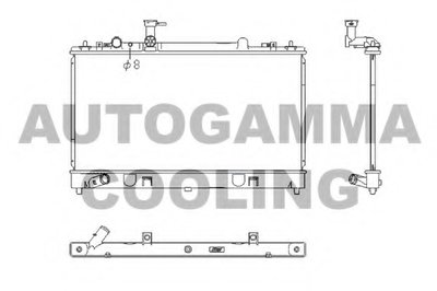 Радиатор, охлаждение двигателя AUTOGAMMA купить