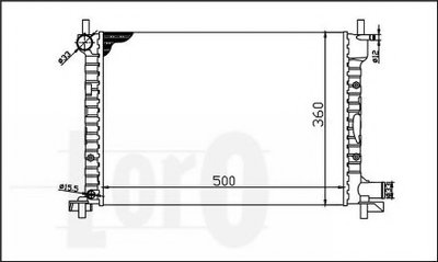 Радиатор, охлаждение двигателя LORO купить
