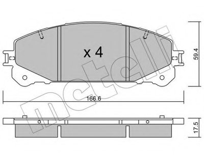 Колодки тормозные (передние) Toyota Camry 17-/Highlander 07-/Rav4 IV/V/Lexus ES 12-/NX 14-/RX 08-