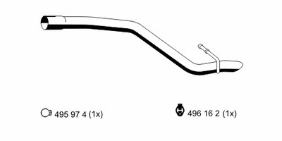 Труба выхлопного газа ERNST купить