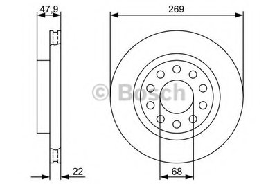 Тормозной диск BOSCH купить