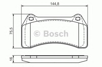 Комплект тормозных колодок, дисковый тормоз BOSCH купить