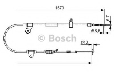 Трос, стояночная тормозная система BOSCH купить