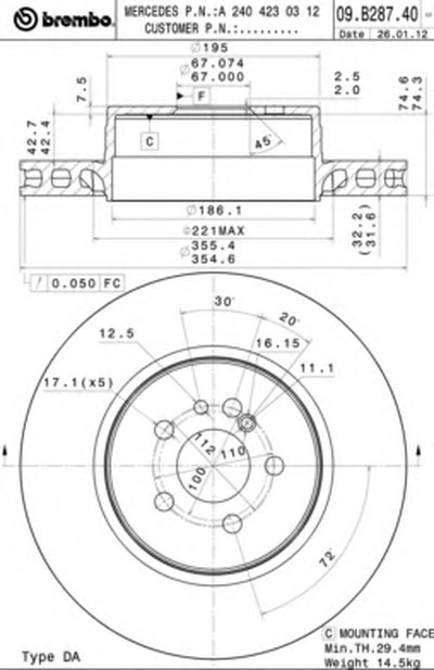 Тормозной диск COATED DISC LINE AP купить