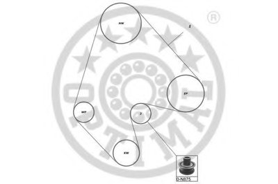 Комплект ремня ГРМ OPTIMAL купить