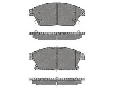 Комплект тормозных колодок, дисковый тормоз SCT Germany купить
