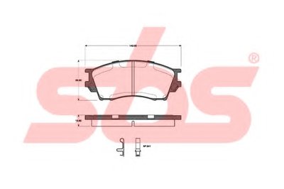 Комплект тормозных колодок, дисковый тормоз sbs купить