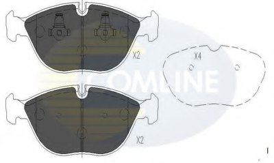 Комплект тормозных колодок, дисковый тормоз Comline COMLINE купить