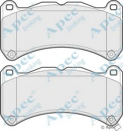 Комплект тормозных колодок, дисковый тормоз APEC braking купить