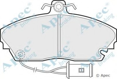 Комплект тормозных колодок, дисковый тормоз APEC braking купить