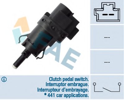 Выключатель фонаря сигнала торможения; Выключатель, привод сцепления (управление двигателем) FAE Купить