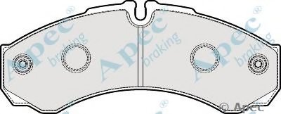 Комплект тормозных колодок, дисковый тормоз APEC braking купить