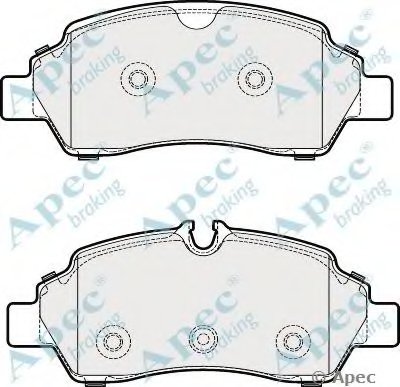 Комплект тормозных колодок, дисковый тормоз APEC braking купить