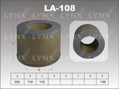 Воздушный фильтр LYNXauto купить