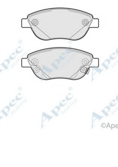 Комплект тормозных колодок, дисковый тормоз APEC braking купить