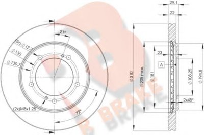 Тормозной диск R BRAKE купить