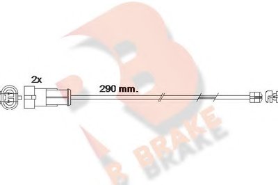 Сигнализатор, износ тормозных колодок R BRAKE купить