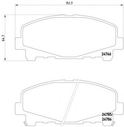 Колодки тормозные (передние) Honda Accord VIII 07-/IX 12- (Akebono) Q+