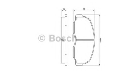 Комплект тормозных колодок, дисковый тормоз BOSCH купить