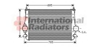 Радиатор интеркулера Ford Galaxy/VW Sharan 1.9/2.0TDI 02-10
