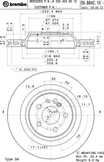 Тормозной диск COATED DISC LINE AP купить