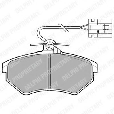 Комплект тормозных колодок, дисковый тормоз DELPHI купить