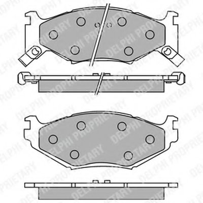 Комплект тормозных колодок, дисковый тормоз DELPHI купить