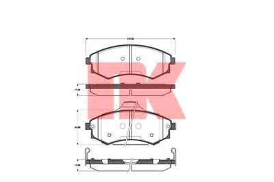 Комплект тормозных колодок, дисковый тормоз NK купить