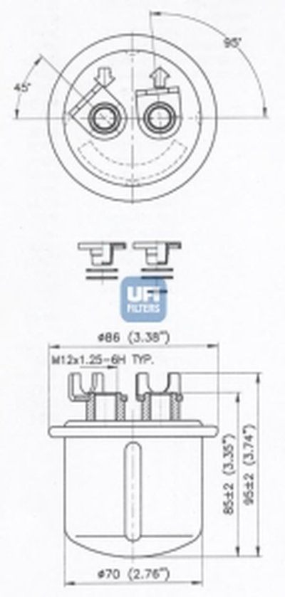 Топливный фильтр UFI купить