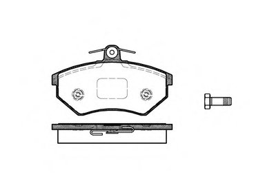 Комплект тормозных колодок, дисковый тормоз REMSA Придбати