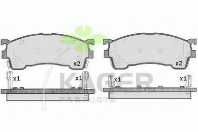 Комплект тормозных колодок, дисковый тормоз KAGER купить