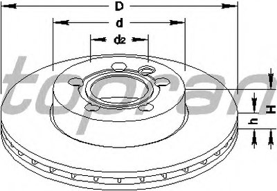 Тормозной диск TOPRAN купить