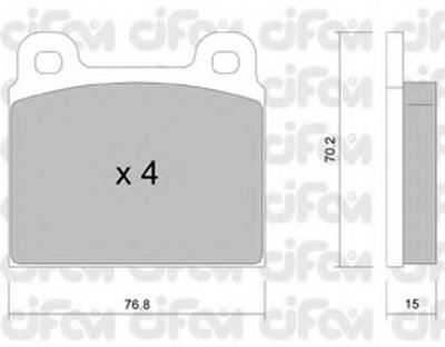 Комплект тормозных колодок, дисковый тормоз CIFAM купить