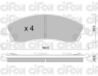Комплект тормозных колодок, дисковый тормоз CIFAM купить