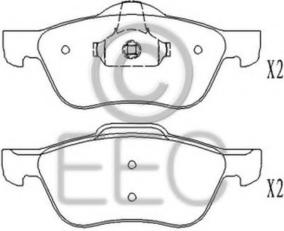 Комплект тормозных колодок, дисковый тормоз EEC купить