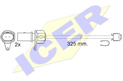 Сигнализатор, износ тормозных колодок ICER купить