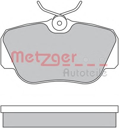 Комплект тормозных колодок, дисковый тормоз METZGER купить