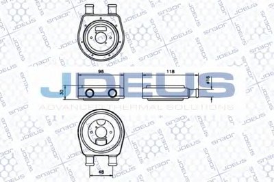 масляный радиатор, двигательное масло JDEUS купить