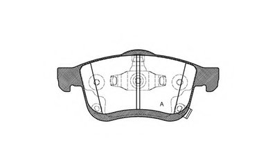 Комплект тормозных колодок, дисковый тормоз ADVANCE OPEN PARTS купить