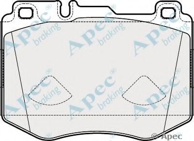 Комплект тормозных колодок, дисковый тормоз APEC braking купить