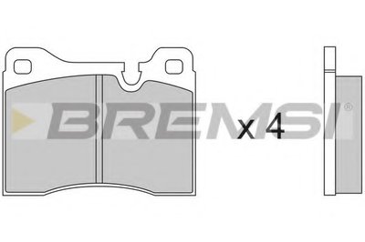 Комплект тормозных колодок, дисковый тормоз BREMSI купить