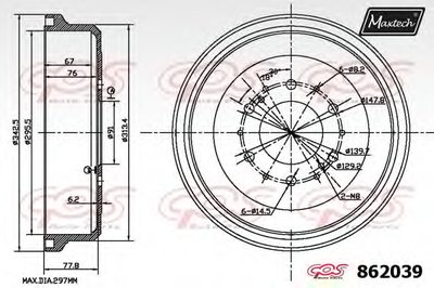 Тормозной барабан R+ (Regular Plus) MAXTECH купить