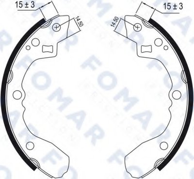 Комплект тормозных колодок FOMAR Friction купить
