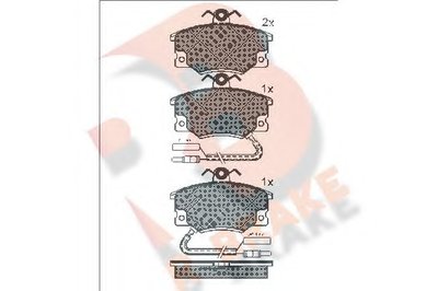 Комплект тормозных колодок, дисковый тормоз R BRAKE купить