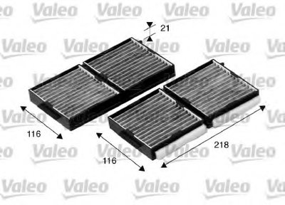 Фильтр, воздух во внутренном пространстве CLIMFILTER PROTECT VALEO купить