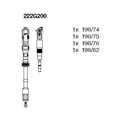 Провода зажигания VW Golf IV 1.8i 97-05 (к-кт)