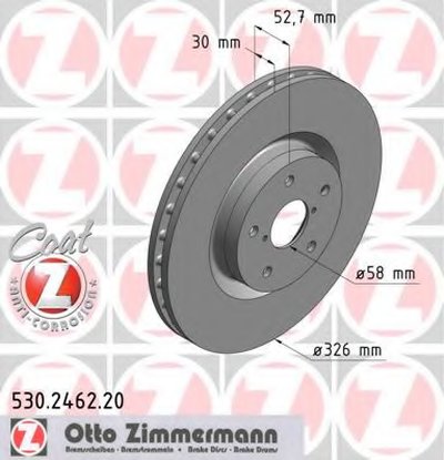 Тормозной диск COAT Z ZIMMERMANN купить