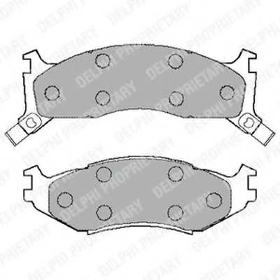 Комплект тормозных колодок, дисковый тормоз DELPHI купить